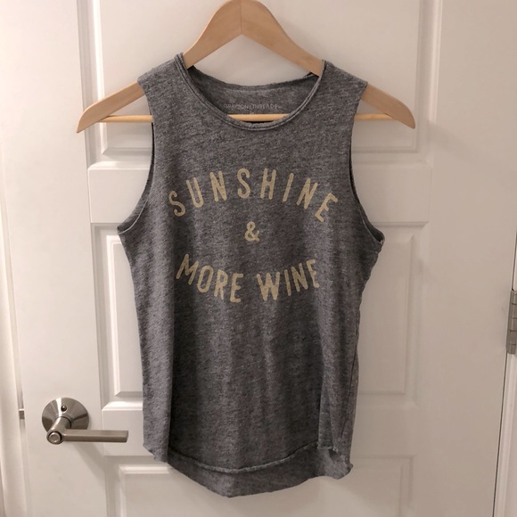 Grayson Threads Tops - ⭐️3/$20⭐️ Sunshine & Wine Cotton Tank Top
